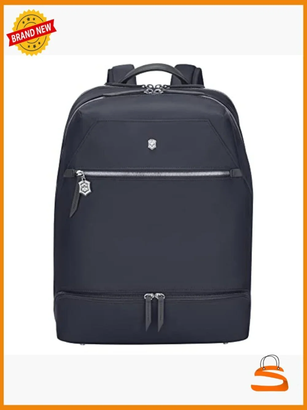 Laptop Backpack with Removable Wristlet Clutch - 15in-18L Water Resistant